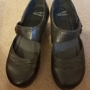 Dansko Harlo Full Grain Black Mary Jane Sz 41 9.5